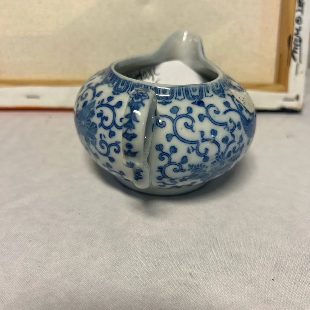 Blue and White Ceramic Decorative Accent